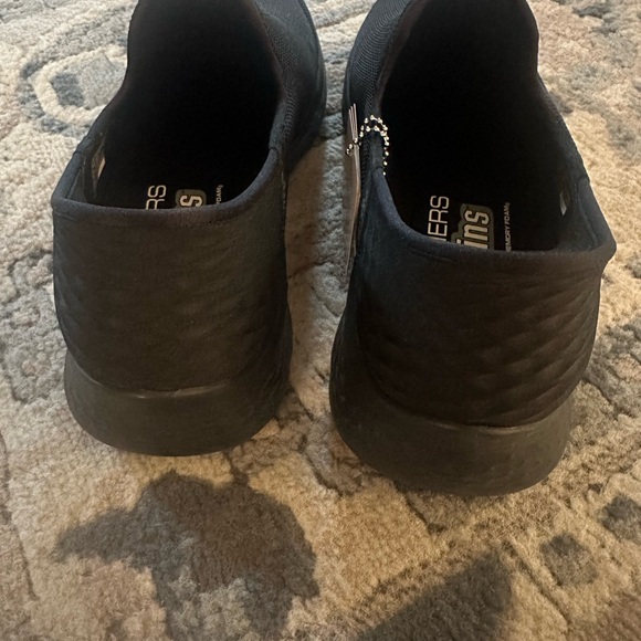 Skechers Men's Black Slip-On Sneakers - Picture 3 of 6